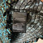 AFRM Turquoise Cheetah Leopard Print Dress Smocked Skirt Long Sleeves Sz Small Blue Photo 7