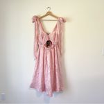 Eloquii  x Melissa Mercedes Fit & Flare Dramatic Bow Pink Midi Dress NEW Size 16 Photo 3