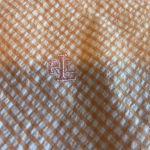 Ralph Lauren  Coral Peach Gingham ButtonShort Sleeve Shirt Pants Set Size‎ M /12 Photo 6