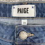 Paige  Jimmy Jean Shorts Womens 6/28" Tess Cuffed Raw Hem Distressed Denim‎ Jorts Photo 3