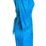 Vintage 70s Lanz Originals Blue Damask Knee Photo 1