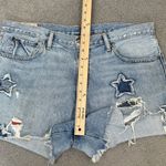 Polo Ralph Lauren Distressed Star Patch Crosby Denim Shorts Blue Size 32 Blue Photo 12