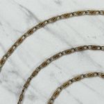 Skinny Gold Tone Swirl Chain Link Purse Handbag Replacement Strap ✨ Photo 3