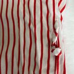 Shinestar  Red White striped 3/4 sleeve XL tunic top coverup lightweight holiday Photo 8