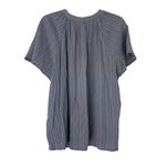 Lush Clothing Lush Blue Eventide Button Front Flutter Sleeve Blouse Womens Plus Size 1X | 19-2 Photo 1