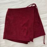 Boutique  Maroon Corduroy Skirt Photo 1