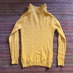 DAILY SPORTS ADDIE GOLDEN YELLOW CABLE KNIT QUARTER ZIP SWEATER PULLOVER Photo 3