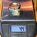 Yellow Labradorite Sleeping Beauty Turquoise Sterling Silver Ring 8.75 Gold Photo 8