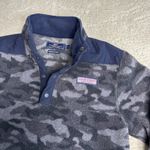 Vineyard Vines Women's Small Shep Shirt Fleece 1/4 Snap Button Camo Photo 1