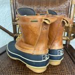 G.H Bass Eastport Leather Duckbill Lace Up Boots Size 7 Blue Photo 2