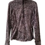 Lululemon Run Briskly Half Zip Jacket Pullover Size 8 Grey Photo 0