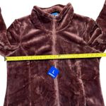 32 Degrees Heat Soft Faux Fur Purple Zip Front Jacket Large Photo 3