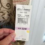 Alfred Dunner  Multicolor Tapestry Zip Up Vest Women’s Size 22W Fall Botanical Photo 1