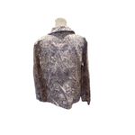 Chico's  Women's Floral Paisley Sateen Denim Jacket Size 2 Multicolor Photo 2