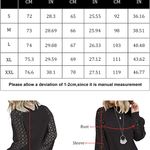 Women’s Long Sleeve Tops Lace Casual Loose Blouses T Shirts Photo 2