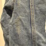 NWOT Wifey Denim Jacket with Pearl Accents Blue Photo 4