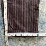 NWT! Just West Art Finish Dark Gray Pink Pinstripe Crop Pants Italian 44 / US 8 Photo 6