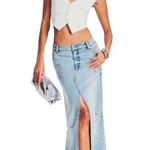 SER.O.YA Matilda Maxi Denim Skirt Size 26 (XS) Blue Photo 0