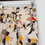 Cynthia Rowley Womens Floral Print Linen Blend High Waist Paperbag Shorts Size S Photo 5