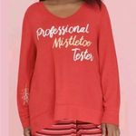Cacique Christmas Holiday Mistletoe Embroidered Red Sleep Shirt - size 14/16 Photo 5