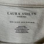 Laura Ashley Top Womens XS Beige Scoop Neck 3/4 Sleeve Modal Cotton Blend Casual Photo 3