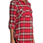 No Boundaries NWT  Juniors Plaid Flannel Pocket Front Red Black Top Blouse SZ XS Photo 4