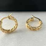 14mm Small Gold Hoop Earrings for Women Photo 0