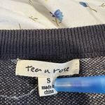 Tea N Rose Tea & Rose Sz: S Dark Dusty Gray Polka Dot Short Balloon Sleeve Sweater. Photo 8