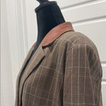 Steve Madden Oversize  Tan Plaid Women's Blazer Photo 11
