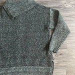 Leo & Nicole  Pullover‎ Cowl Neck Knit Sweater Green Size Large Cotton Wool Blend Photo 7