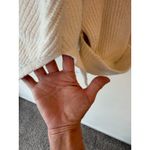 Anthropologie By  Long Sleeve Ribbed Hooded Sweater Cream Women's Size Small Photo 4