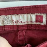 GJG Denim  Maroon Cropped Jeans Photo 2