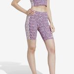 Farm Rio NWT Adidas Women's Printed 3-Stripes Bike Shorts Photo 2