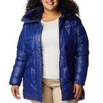 Columbia NWT Peak to Park II Hooded Faux-Fur-Trim Jacket, Blue Plus Size 1X $240 Photo 8