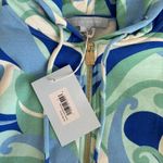 Hill House The Allie Zip Up Ocean Kaleidoscope Sweatshirt NWT Women’s Size Small Blue Photo 3