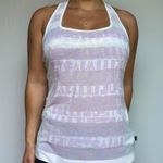 Just Cavalli striped semi-sheer racerback logo tank top size XS extra small Photo 0