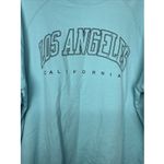 Women's XL Light Blue Los Angeles California Sweatshirt Long Sleeve Pullover Photo 5