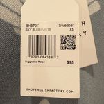 English Factory Shell Pearl Chunky Sweater sky blue white size XS NEW Photo 7