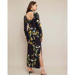 CARA CARA AVA DRESS VISCOSE BLACK PRESSED FLORAL MAXI DRESS size XL Photo 1