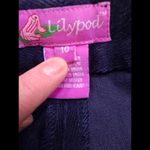 LilyPod Blue Corduroy‎ with Frogs on Lily Pad Embroidered Size 10 Photo 3