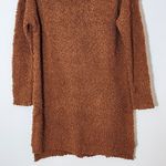 Umgee  Long Sleeve Mini Brown Sweater Dress Size Small NWT Photo 3
