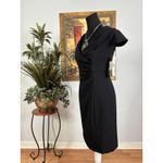 Willow Glenn Women Dress Black 4P Cap Sleeve Rushed Clueless Preppy Academia Photo 3