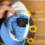 Obermeyer Knit Wool Visor Hat Cap Slouch Baby Blue Fleece Lined One Size Photo 4