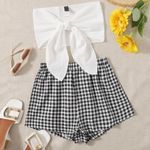 Top And Shorts Set Black Size M Photo 4