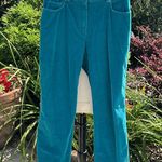 Jones Wear Comfy Teal Corduroy Pants Photo 10