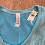 Aerie NWT crop ribbed blue tee size small Photo 2