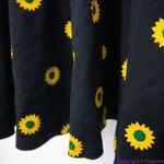 Unique Vintage  X GB Gwynnie Bee‎ Sunflower Black Dress, L Photo 11