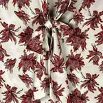 ASTR The Label Long Sleeve Bow Neck Lightweight Sheer Floral Blouse Size Medium Photo 9