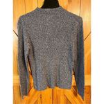Jennifer Moore  Size Large Knit Sweater Top Long Sleeves Mock Neck Charcoal (2366 Photo 4