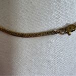 Vintage Gold Tone Herringbone Chain Necklace Womens Photo 2